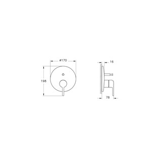 VitrA Origin Classic Ankastre Banyo Bataryası Krom A42895