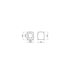 VitrA Metropole Slim Klozet Kapağı Mat Siyah 122-483R009