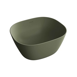 VitrA Plural Çanak Lavabo 45x38 cm Mat Yosun Yeşili 7811B475-0016