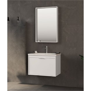 ORKA Clay Banyo Dolabı Takımı Beyaz 65 cm ORKA5002262