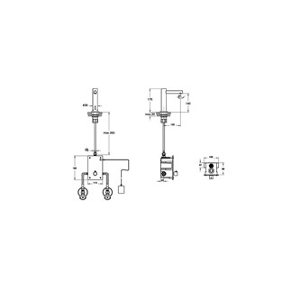 VitrA Origin Tezgah Üstü Temassız Lavabo Bataryası Mat Siyah A4721336WTC