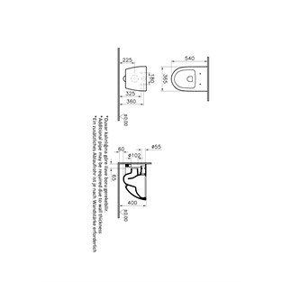 VitrA Sento Rim-ex W-hung WC 7748B001-0101