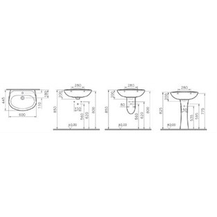 Norm Lavabo 60 cm 2088L003-0004