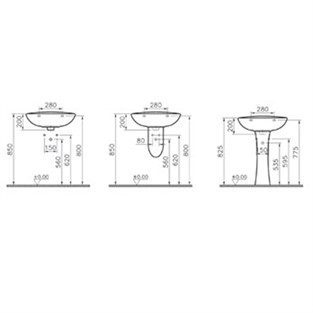 Norm Lavabo 60 cm Beyaz 2088L003-0015