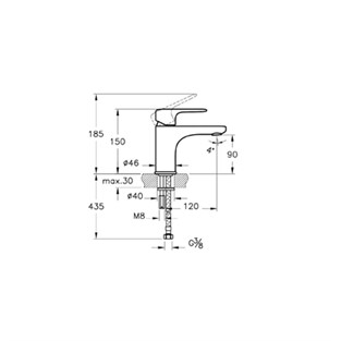 VitrA Root Round Lavabo Bataryası Bakır  A4270526