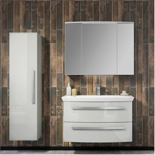 ORKA Urla Banyo Dolabı Takımı Parlak Kaşmir 90 cm ORKA5000818