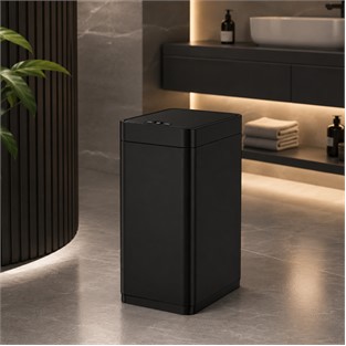 Kobos Muso Sensörlü Çöp Kovası Siyah 8L KBSJH-8825MB