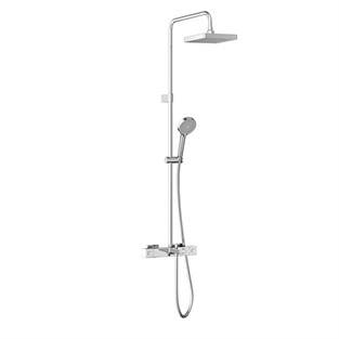 Artema Termostatik Banyo Bataryalı Base Square Duş Sistemi 200 B Krom A47304