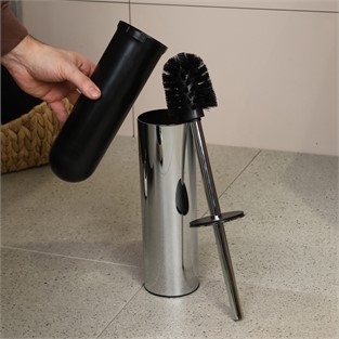 Kobos Yuvarlak Tuvalet Fırçalığı Yerden Parlak Krom KBW-811CR