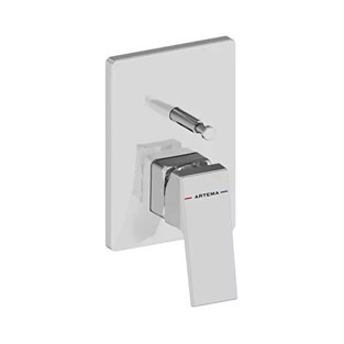 Artema Minimax Square Ankastre Banyo Bataryası (Minibox Sıva Üstü Grubu) Krom A43732