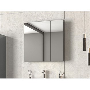 ORKA Nuvola Banyo Dolabı Takımı Parlak Gri Lake 65 cm ORKA5000587