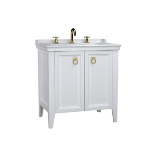 VitrA Valarte Kapaklı Etajerli Lavabo Dolabı 80 cm Mat Beyaz 62162