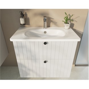 VitrA Root Groove Çekmeceli Lavabo Dolabı 60 cm Mat Beyaz 69415