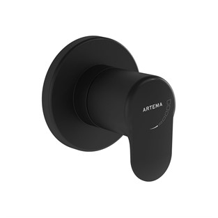 Artema Root Round Ankastre Stop Valf Sıva Üstü Siyah A4273036