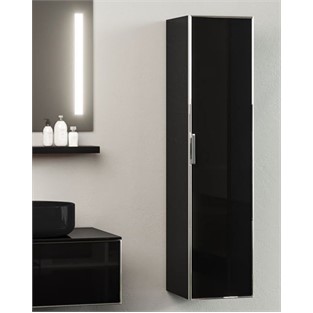 ORKA Yalıköy Boy Dolabı Parlak Siyah 30 cm ORKA3002365