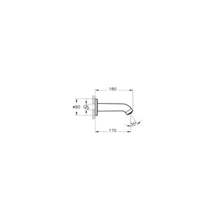 Artema Minimax Round Çıkış Ucu Krom A43541
