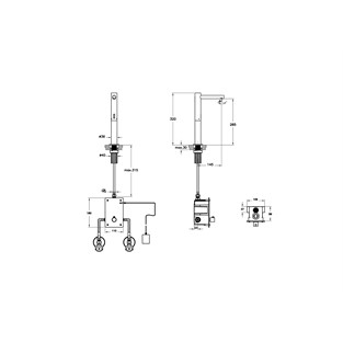 VitrA Origin Temassız Çanak Lavabo Bataryası Mat Siyah A4722136WTC