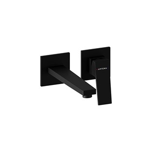 Artema Minimax Square Ankastre Lavabo Bataryası (Uzun) Mat Siyah A4359336