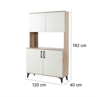 Kobos Kahve Köşesi Çok Amaçlı Mutfak Dolabı 120cm SP02349