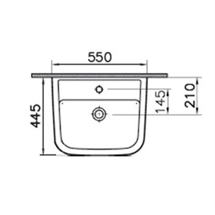Norm 301 Lavabo 55 cm 2846L003-1029