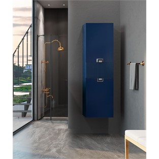 ORKA Adria Boy Dolabı Mat Lacivert Krom 40 cm ORKA3000026