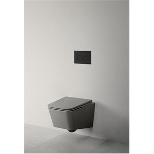 VitrA Equal Rim-ex Asma Klozet Mat Taş Gri 7245B476-0090