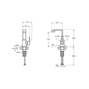 VitrA Suit Lavabo Bataryası Soft Altın A4261674