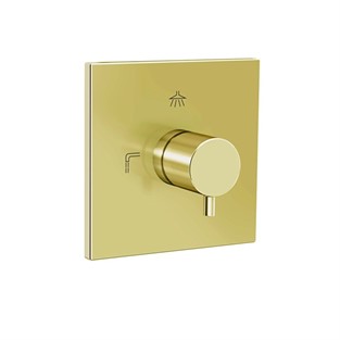 Artema Flow Square Ankastre 3 Yollu Yönlendirici V-box Soft Altın A4338874