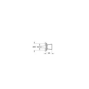 VitrA Liquid Ankastre Stop Valf Krom A42793