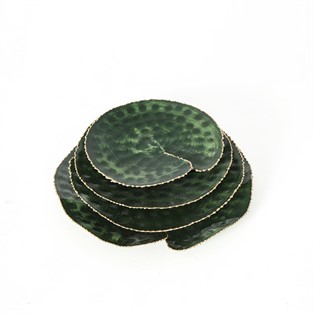 Vitale Küçük Lotus Metal Mumluk Yeşil AK.JB0020