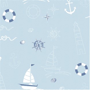 Duka Duvar Kağıdı Kids Coll.Marin DK.15163-1 (10M2)