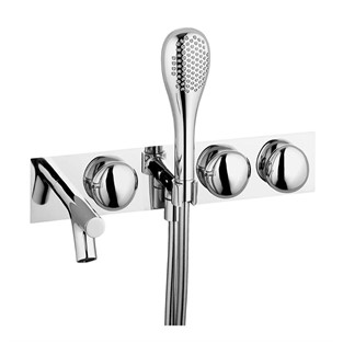 VitrA İstanbul Ankastre Banyo Bataryası Krom A42848