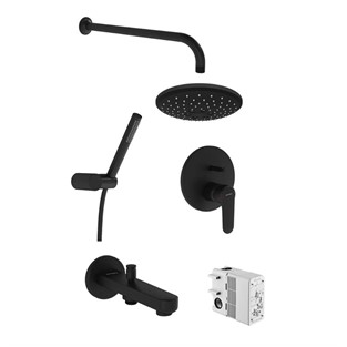 Artema Root Round Ankastre Duş Seti Mat Siyah A4929536