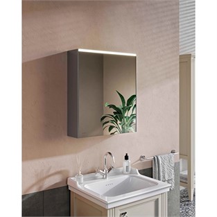 VitrA Prime Dolaplı Ayna 60 cm Aydınltmlı Sensörlü Işık Fırçalı Krom