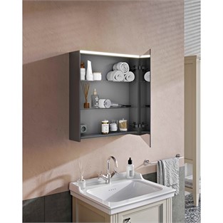 VitrA Prime Dolaplı Ayna 60 cm Aydınltmlı Sensörlü Işık Fırçalı Krom