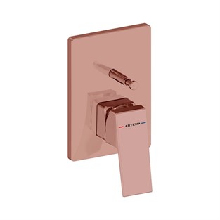 Artema Minimax Square Ankastre Mekanik Banyo Bataryası Minibox Soft Bakır A4373229