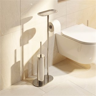 Kobos Nova Hareketli WC Set Yuvarlak Parlak Krom KBW-836-1CR