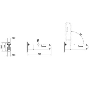 Vitra Katlanabilir Tutunma Barı 320-3014