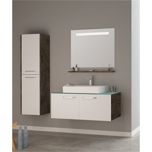 ORKA Heybeli Banyo Dolabı Takımı Irony 100 cm ORKA5000487