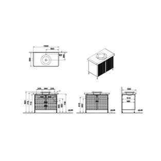VitrA Liquid Lavabo Dolabı 100 cm 66742