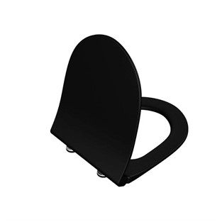 VitrA İntegra Square Yavaş Kapanır Klozet Kapağı Mat Siyah 191-083-009