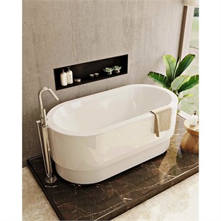 VitrA Origin Yerden  Küvet Bataryası (El Duşlu) Krom A42681