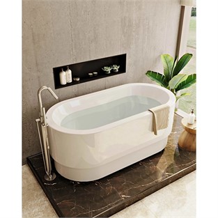 VitrA Origin Yerden  Küvet Bataryası (El Duşlu) Krom A42681