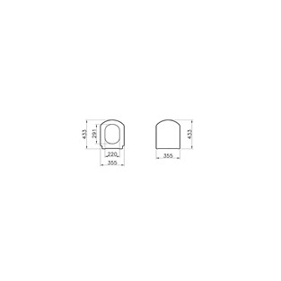 VitrA Valarte Duroplast Yavaş Kapanır Klozet Kapağı Beyaz 124-003R009