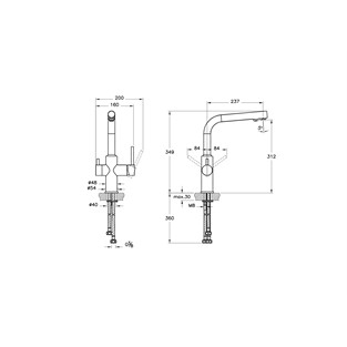 Artema Masterline Split Dual-Flow Fonksiyonel Eviye Bataryası A42144
