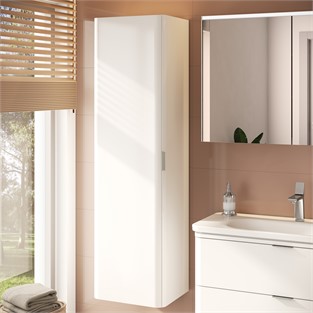 VitrA Nest Boy Dolabı 45 cm Tek Kapaklı Parlak Beyaz Sol 56427