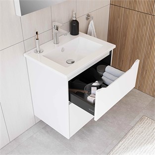 VitrA S20 Square Etajerli Lavabo 60x47 cm Beyaz 7676B003-0001