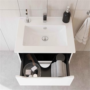 VitrA S20 Square Etajerli Lavabo 60x47 cm Beyaz 7676B003-0001
