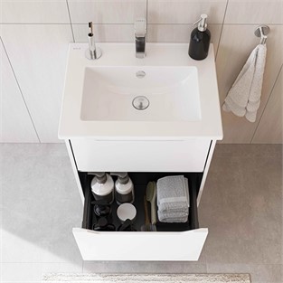 VitrA S20 Square Etajerli Lavabo 60x47 cm Beyaz 7676B003-0001