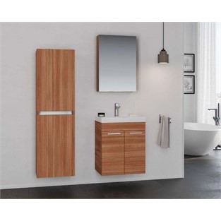 ORKA Enez Banyo Dolabı Takımı Teak 65 cm ORKA5000295